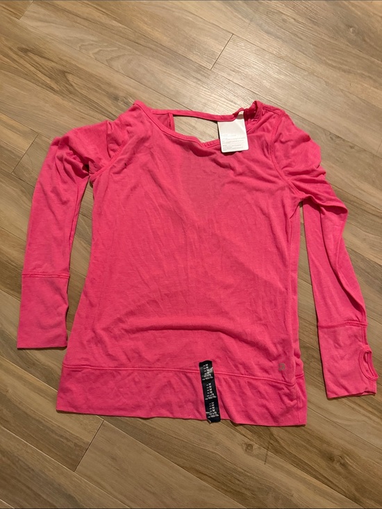 GAP Tops - GAP Hot Pink Long Sleeve Scoop Neck Top
